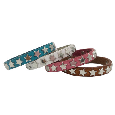 Bracciale con borchie stella